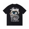 Stussyキッズ半袖 tシャツ子供服ステューシーハイブランド激安ステューシーキッズ tシャツSTÜSSY 風アイグラフィック T シャツ バックプリント ブラック / ホワイトハイブランド韓国風