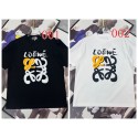 LOEWE 風tシャツ男女兼用カジュアルロエベ風アナグラムプリントオーバーサイズ T シャツ 2 色展開ハイブランドロエベ大人服春夏韓国風