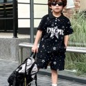 ディオールDiorキッズセットアップハイブランドディオール風 子供服スタープリント キッズポロシャツ × ハーフパンツ セット男の子お出かけ用 キッズポロセットアップ プレゼント