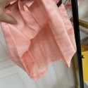 フェンディfendi 女の子子供服FF 総柄 ノースリーブシャツワンピース ベルト付き 春夏 上品 キッズドレスフェンディ上品ハイブランド風フェンディ可愛いキッズ服
