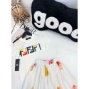 FENDI 風フェンディ キッズセットアップ  フェンディ子供服2 点セット 半袖 T シャツ 花柄スカート 女児 春夏綿ウェア 誕生日子供服フェンディブランド子供洋服