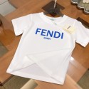 フェンディ fendi 半袖 Tシャツキッズ 親子コーデ ハイブランド韓国風子供大人サイズあり ハイブランドフェンディ fendi短袖Tシャツ 綿 レディースメンズペアお揃い 激安 