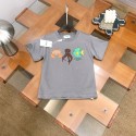 激安フェンディ fendi 親子コーデ 子供大人サイズあり ハイブランフェンディ短袖Tシャツ 綿 レディースメンズペアお揃い fendi 子供服 Tシャツ 激安男の子 女の子 キッズウェア 