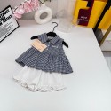 MiuMiu ミュウミュウ子供服チェック柄ノースリーブペプラムトップス フリルショーツ 女の子 2 点セットハイブランド  MiuMiuキッズセットアップ  
