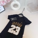 ナイキジョーダン半袖ベビーロンパーススポーツ風ナイキ Nike子供服スポーティーナンバープリント 半袖ベビーロンパース 綿素材新生児ロンパース