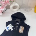 バーバリー Burberry キッズ 3 点セット男の子フードベスト長袖 T シャツ・ワイドパンツ 子供服バーバリー秋物キッズセットアップ ゆったりシルエット 男児カジュアル