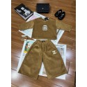 ハイブランドシャネルCHANEL女の子セットアップ キッズ ボアセットアップ 長袖トップス + ワイドパンツ 秋冬 柔らか起毛 2 点セットシャネル子供服 女の子 秋冬