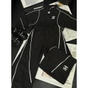 シャネルCHANEL子供服ダブル C モチーフパイピングラインジャージ上下セットブラックレディース秋冬CHANEL子供セットアップ洋服