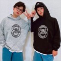 バーバリー Burberryキッズプリントパーカー 輪っかロゴ フード付きトップス グレー・ブラックハイブランド男女兼用子供パーカー ロゴプリント 長袖 秋服 ベビーキッズ