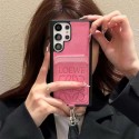 ロエベGalaxy s26 ultra s26 s25ケース肩掛けloeweハイブランド激安iphone18pro/17promax 16 ケースセレブ愛用ハイブランドアイフォン18 17 16pro max Galaxy s26ultra ケースロエベ背面にカード入れ付き