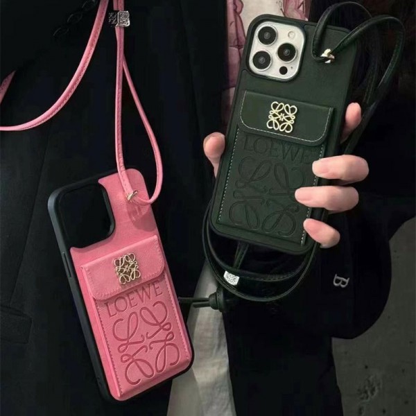 Loewe Galaxy s26ultra s26 ロエベアイフォン 18pro max 18 plus 18air 18pro 17pro ケースロエベ レディース 斜め掛け カード収納 ハイブランド風ロエベiphone18/18promax/18 proケースセレブ愛用 高品質 ギャラクシーs26 ultra s26plus s25 ultra携帯ケース