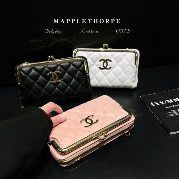 人気シャネルサムソン s26 25 ultraケースセレブ愛用ハイブランドシャネルアイフォン17 16pro max Galaxy s26ultra ケース斜め掛けショルダーバッグ型レディースCHANEL可愛い欧米風 シャネル Galaxy s26ultra/s26/s25 s24 s23 ケースカードポケット付き