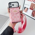 コーチ風ギャラクシーs26 s26ultraケース斜め掛けハイブランド激安COACH Galaxy s26ultra/s26 s25ケースカバー送料無料モノグラム柄 スマホショルダーポーチ カード収納機能付きアコーチイフォーン17 pro max 17 16 15ケース6 色展開