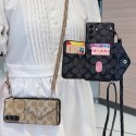 コーチGalaxys26  s26ultra s25ultra ケースハイブランド財布型背面カード収納coach ギャラクシーs26 plus s26 ultra s25 ultra携帯ケースコーチiphone18/17promax/16 proケース肩掛け女性欧米風