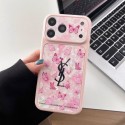 イヴサンローランIPhone18pro max 18Pro 17ケースYSLアイフォン18plus 17pro max ケース 女子 かわいい おしゃれ イヴサンローランアイフォン18pro  18air 18 Plus 18 Pro Max バタフライロゴ スマホケース