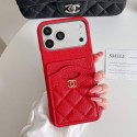ハイブランドシャネルiphone 18 18promaxケースレディース向カード入れ可愛いiphone18promax 17proケースCHANEL人気新作アイフォン18pro 18air 17 16pro max 15 ケースシャネル多機能スマホケース 8 色展開