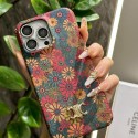 セリーヌiphone 18 18promaxケースハイブランドレディース向CELINE 風アイフォン 18pro max 18air 18 plus 18air 18pro 17pro レディース高級カバーヴィンテージ花蝶総柄レザー調スマホケース トリオンフ金メタルロゴ付き 3 色展開