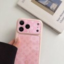 LVアイホン18pro max 18plus 18 air 17pro max携帯ケース ルイヴィトン大人気  iPhone 17 18 18 plus 17ケース白 & ピンクマット下地 LVアイフォン18pro maxケース可愛いキャラクタープリント レディーススマホカバー