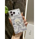 iphone 18/air/18 pro/18 pro max 即納 ディオール Dior アイフォン18 17 16 15 プロ保護ケース 便利 ディオール Dior アイフォン 18 17 air 16 15 14 13 Pro アイフォン 13 14 15 Pro Max Iphone17 18 air 16 Plus ケース ジョイグラフィック柄ラインストーン装飾ケース フランス風上品 2 種類