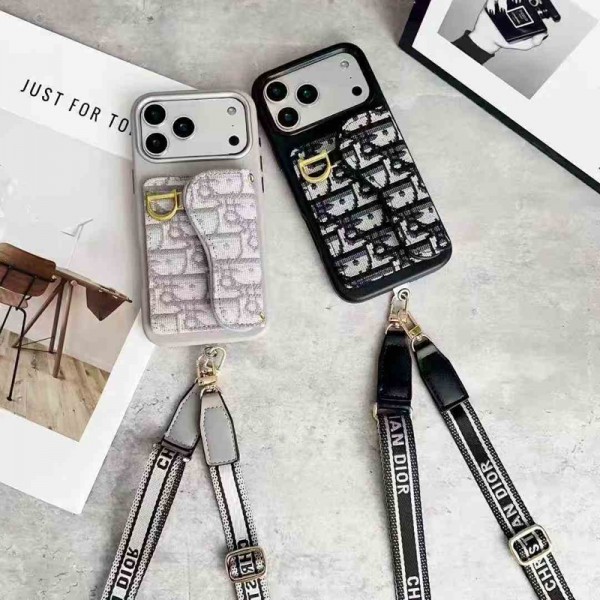 ディオールDior アイフォン18pro max duo 17 pro max 18 proケース斜め掛け Iphone18 Plus 17Pro Max 18pro 18 pro max ケースディオールDior  ブランド レディース