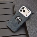Stussy ステューシーアイフォン18 pro 18pro max 17 ケースステューシーIphone 18pro 18pro max 17 Pro ステューシーアイフォーン17 18 18 Pro Max Iphone18air  18 Plus 17E 17ケース Iphone18 17 16 15 Pro Max ブランドStussy 風 ヴィンテージデニム生地スマホケース男女兼用カバー