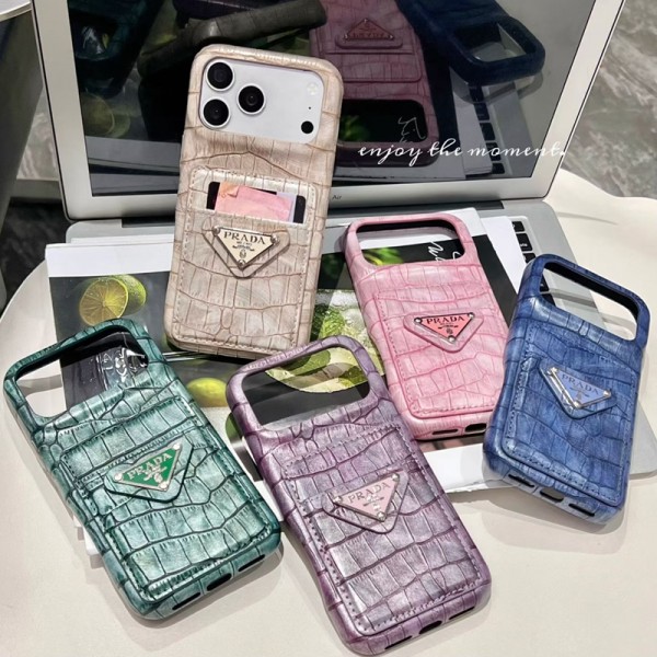 プラダprada アイフォン18ultra 18pro 17 proカバーカード入れ IPhone18pro max 18ultra 18Pro 17ケースプラダアイフォン18plus 18ultra 17pro max ケース背面カード収納 女子 かわいい おしゃれアイフォン18pro  18air 18 Plus 18 Pro Max スマホケース