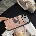 芸能人愛用ディオールDior Iphone18pro max 18ultra 18plus 17携帯ケース上品ディオールiphone18 plus  air   18Pro Max クロコダイル型押しレザー調スマホケースディオール メタル金具装飾 iPhone ケース 4 色展開