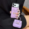 エルメスIPhone18pro 18ultra 18pro max 17 Pro アイフォーン18ultra 17 18 18 Pro Max カード収納型レザー風スマホケース 可愛いミニハンドバッグチャーム付きHERMES Iphone18air  18 Plus 17E 17ケースエルメスIphone18pro max18 17 16 15 Pro Max ブランドスマホケースIphone 18ultra 18 17ケース 人気付き個性潮芸能人愛用