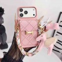 エルメスHERMESアイフォン18ultra 18 ultra 17 プロ保護ケースエルメス HERMES iphone 18pro 18ultra 18pro max 17 Pro アイフォーン17 18 18 Pro Max Iphone18air  18 Plus 17E 17ケースカードポケット付き レザー調スマホケース チェーンストラップ＆チャーム付き