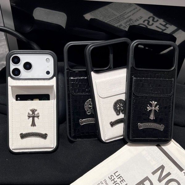 クロムハーツIphone18pro max ultra 18plus 18携帯ケースカード収納クロムハーツ アイホンultra 18 18pro Max ケースカバー 上品  Chrome Heartsクロムハーツ iphone18 plus 17 16 17pro Max 17E ケース高品質カジュアル アイホン18air 18PROケース