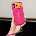 レディース向イヴサンローラIPhone18pro max 18ultra 18Pro 17ケース可愛いYSLアイフォン18plus 18pro max ケースストラップ付き  女子 かわいい おしゃれ イヴサンローランYSL アイフォン18pro  18air 18 Plus 18 Pro Max スマホケース 