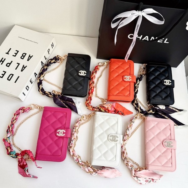 シャネルiphone18  galaxy s26シリーズ即納上品CHANEL iphone18pro/18promax 18 17 pro シャネルレディース ハイブランド iphone Galaxyケース Galaxy s26 ultra s26 s25キルティング手帳型ケースダブル C 金具 斜め掛けチェーン付き