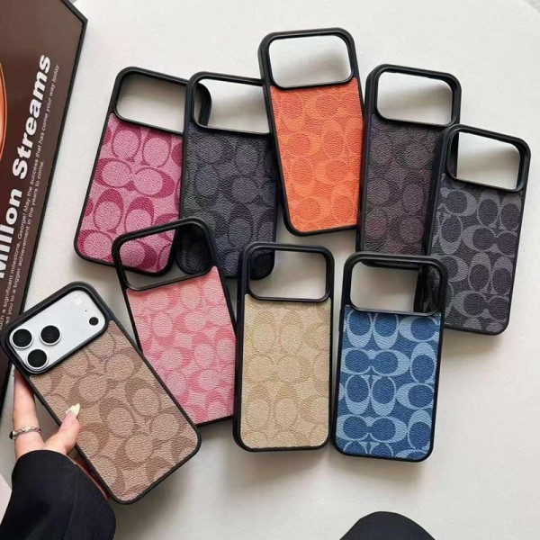 コーチ iphone18pro 18promax携帯ケース シグネチャー カラフル レザー coach iphone18promaxケースコーチsamsung s26ultra/ s26/ s26plusハイブランド  Iphone18 Plus 17Pro Max 18 ultra airケース ブランド レディース男性女性
