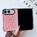 ディオール Dior ブランドアイフォンDuo カバー折畳み式 ディオール Dior 定番 ディオール Dior iphone Duoケース可愛い女子 アイフォン デュオカバー 落下防止【5 カラー】型押しモノグラム フチなしハーフケース ラグジュアリー調スマホケース