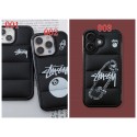 iphone 18/air/18 pro/18 pro max 即納 Stussy iphone17 18pro max 16 15 14 13pro Maxケース ステューシー Stussy アイフォン 18 17e 16 15 14 13 12 airケース 全面保護限定版 ビジネス風 【3 種類】中綿ダウン風 ストリートグラフィティスマホケース 8 番ボール スケボー 衝撃吸収