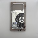 クロムハーツiphone18pro maxケースハイブランドアイフォン18pro max 17 pro max 18 ケース アルミ デザイン ストライプ クリア シルバー CHROME HEARTS アイフォン18pro 17 proカバー