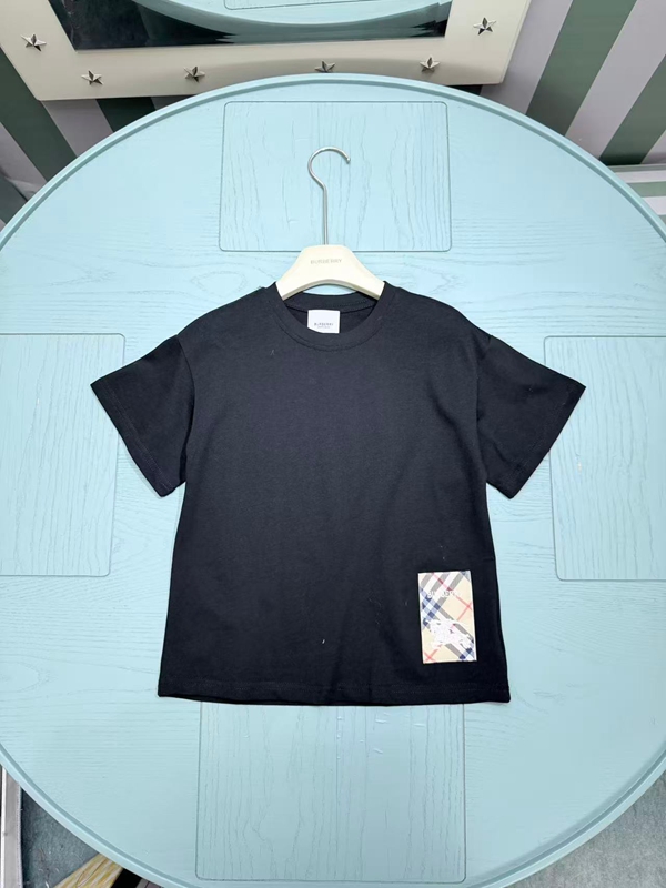 バーバリー親子 ペアルック半袖 T シャツ 春夏男女兼用