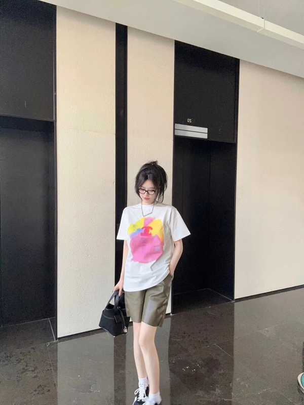 CHANEL親子コーデ 子供大人半袖Tシャツ