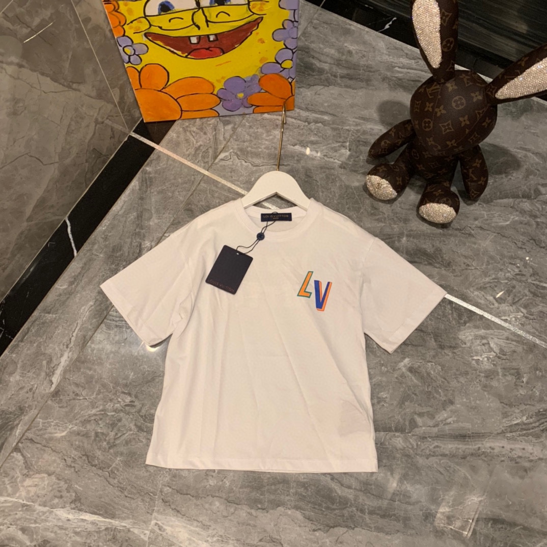 LV親子リンクコーデ Tシャツ シンプル高級感 