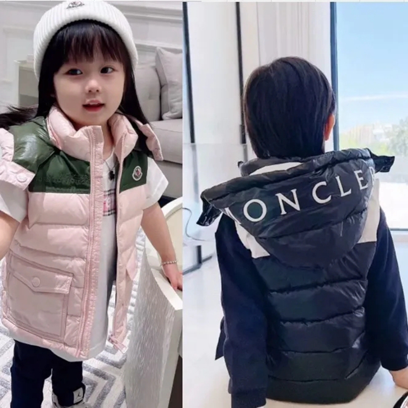 モンクレール 冬ダウンベスト 子供 monclerベスト 厚手 ダウ