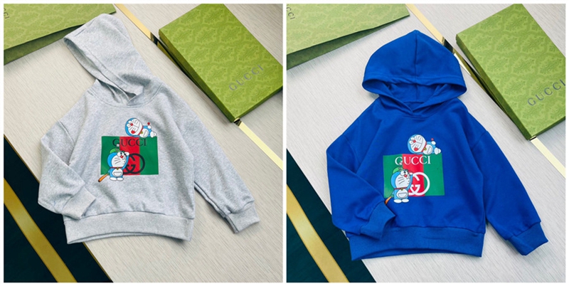 グッチGUCCI ドラえもん コラボ キッズ フーデッド スウェットシャツ