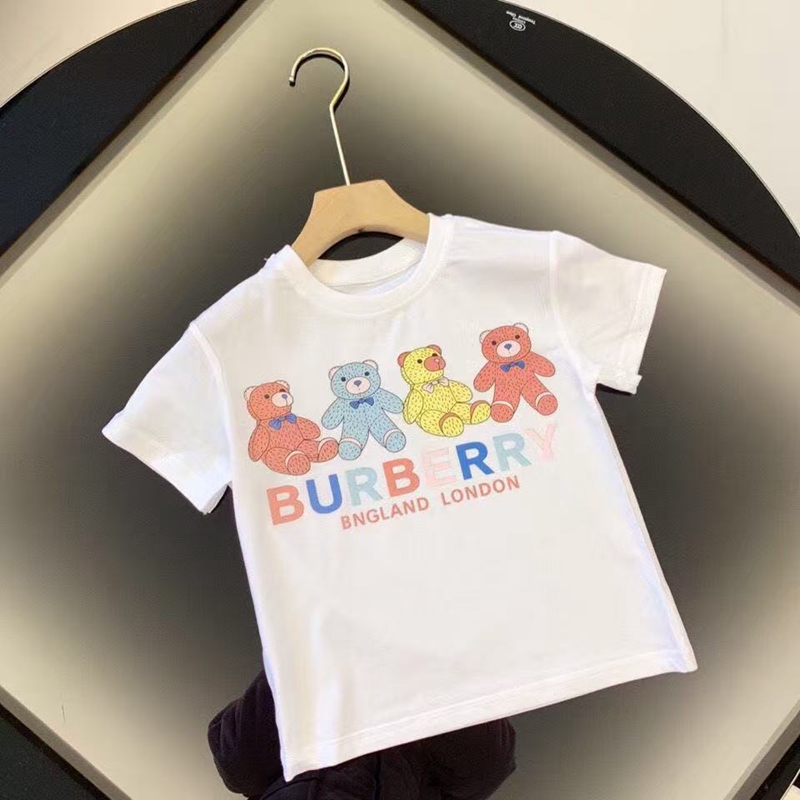 バーバリー 男の子女の子用ポロシャツ風 T シャツ可愛ら人気Burberry子供服キッズ セットアップ