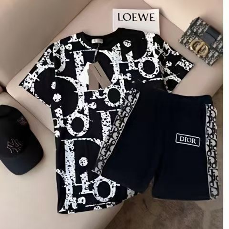 ディオール 子供向夏服け T シャツDIOR 半袖子供服セット高品質男の子