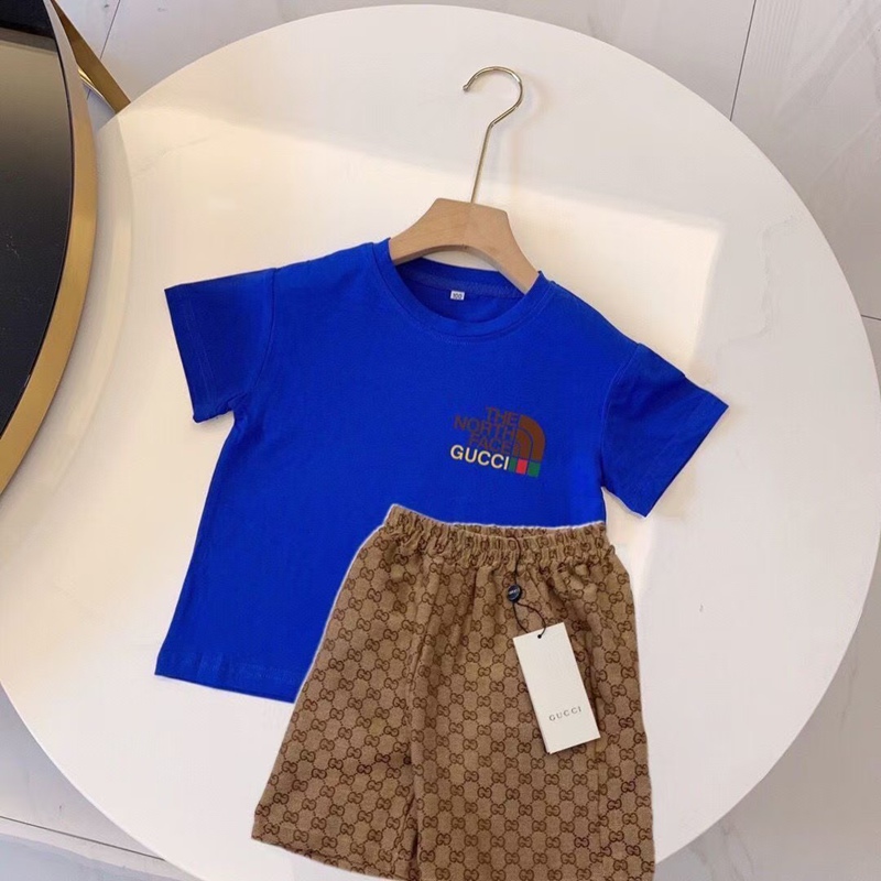 グッチザノースフェイスキッズ 子供服The North Face子供服セットキッズ tシャツ男の子女の子夏服