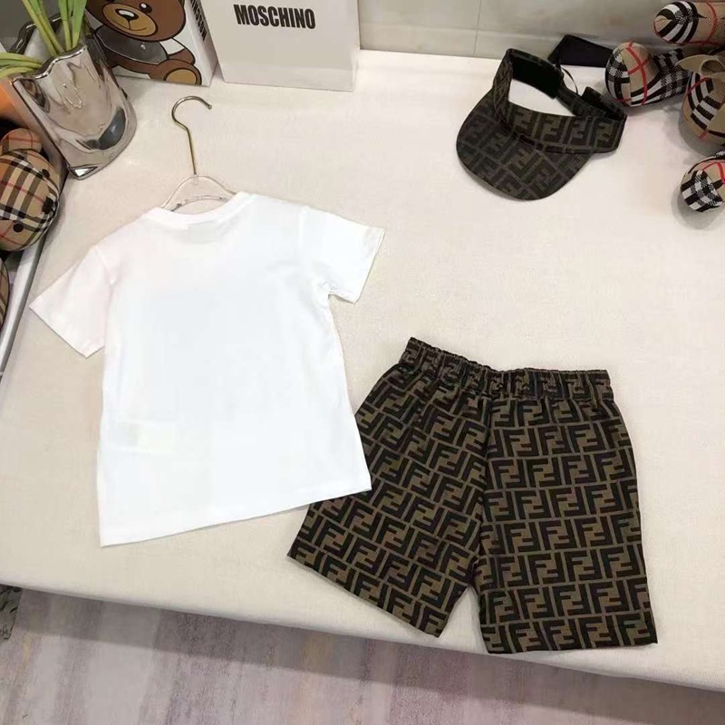 フェンデイ子供服おしゃれな FENDI キッズ T シャツセット 定番
