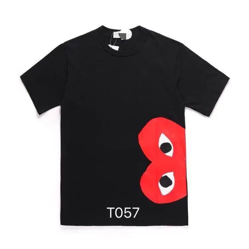 CDG 男女兼用愛心プリント 親子用 男女兼用 シャツ トレンディなコーディネート
