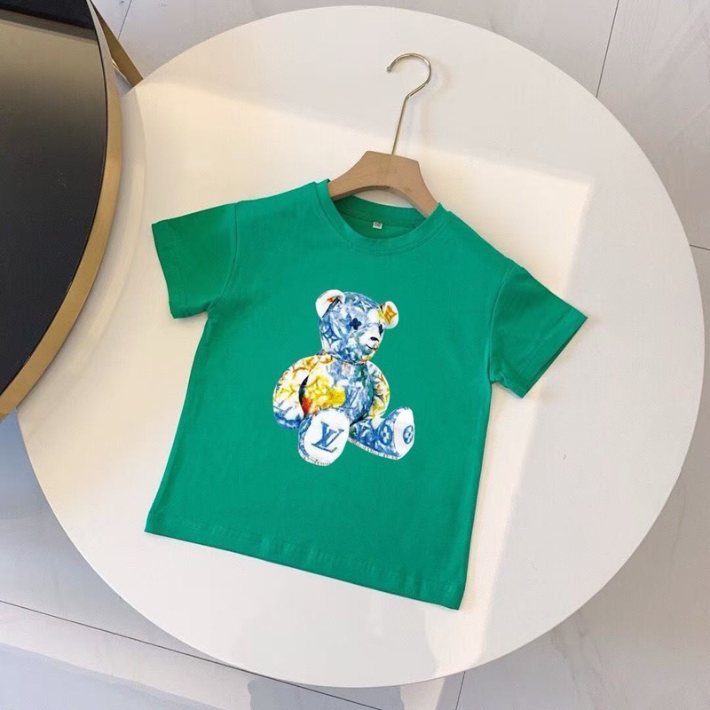 ルイヴィトン男の子 女の子 男児 女児Tシャツユニセックスブランドコピー服子供服