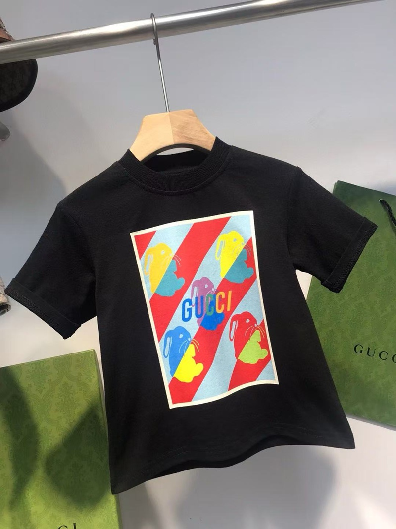 グッチ半袖Tシャツ 子供服  GUCCI キッズ ベビー トップスブランドコピー服子供服 ベビー服