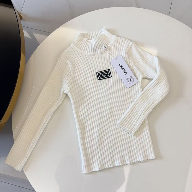  シャネル秋冬限定子供服キッズCHANELタートルネック子供キッズ服