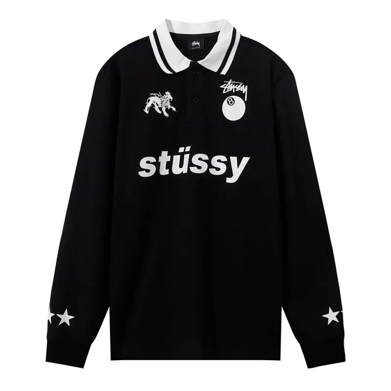 ステューシー 秋冬ポロシャツ 韓国風デザイン 激安販売